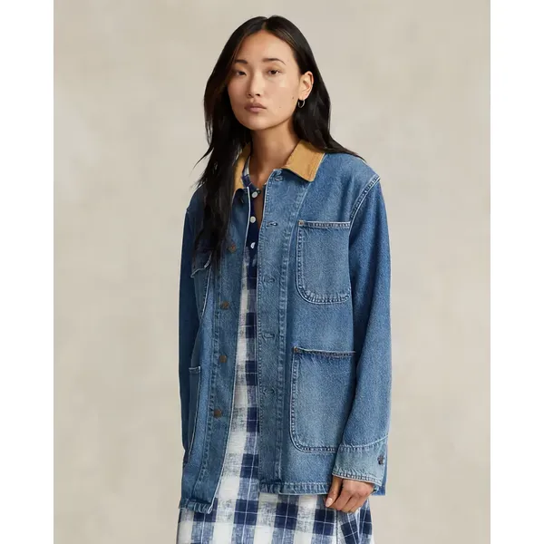 Women’s Loose Fit Denim Work Jacket | Comfortable and Stylish | Shop Now