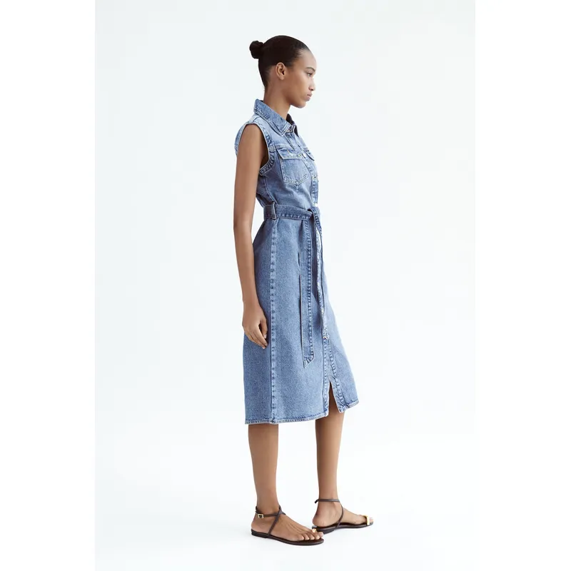 Midi Denim Dress | Stylish and Versatile Women’s Dress | Shop Now