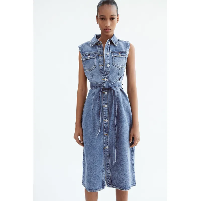 Midi Denim Dress | Stylish and Versatile Women’s Dress | Shop Now