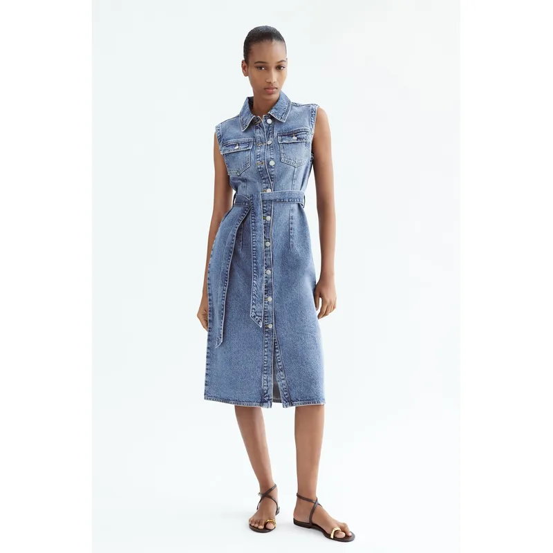 Midi Denim Dress | Stylish and Versatile Women’s Dress | Shop Now