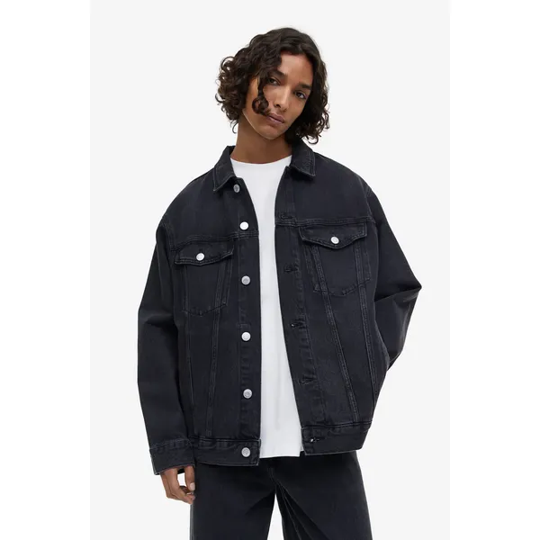 Casual Cut Denim Jacket Black Denim | Stylish and Comfortable Outerwear | Shop Now