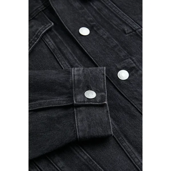Casual Cut Denim Jacket Black Denim | Stylish and Comfortable Outerwear | Shop Now