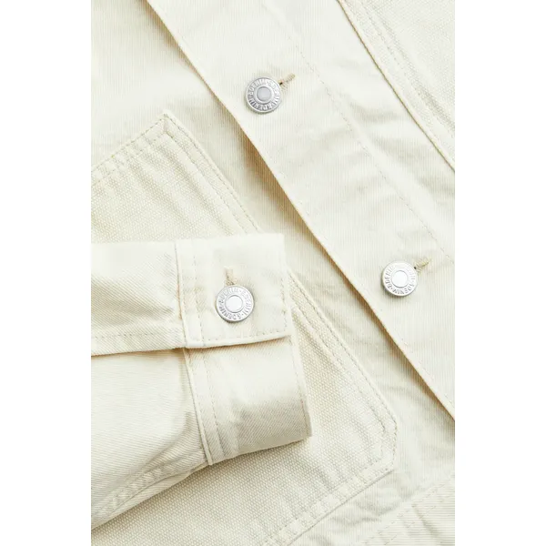Relaxed Fit Denim Jacket, Cream, Cream Denim Jacket, Stylish, Comfortable, Outerwear, Shop Now