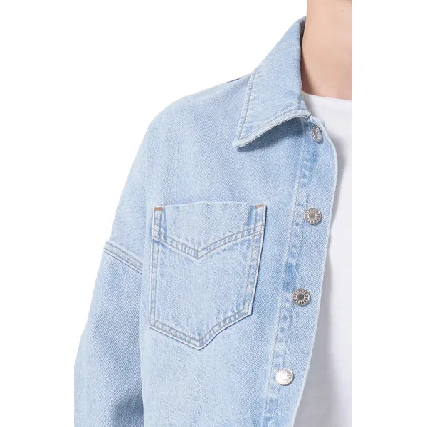 Shop Stylish Blue Cropped Jacket | Long Sleeve | Fashionable Outerwear