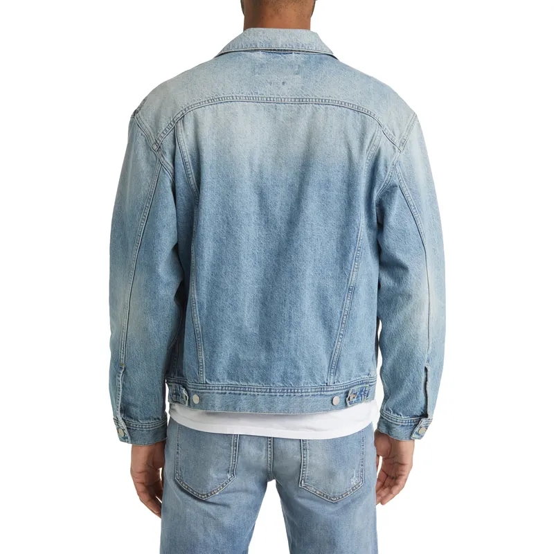 Shop Stylish Blue Padded Denim Jacket | Trendy Outerwear | Fashion Essential