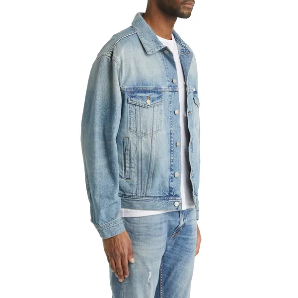 Shop Stylish Blue Padded Denim Jacket | Trendy Outerwear | Fashion Essential