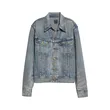 Shop Blue Distressed Denim Jacket | Trendy Distressed Outerwear | Fashion Essential