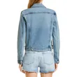 Shop Women’s Basic Denim Cropped Jacket | Retro Stretch Style | Fashion Essential