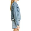 Shop Women’s Basic Denim Cropped Jacket | Retro Stretch Style | Fashion Essential