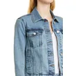 Shop Women’s Basic Denim Cropped Jacket | Retro Stretch Style | Fashion Essential