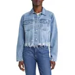 Shop Cropped Denim Ripped Jacket | Trendy Distressed Outerwear | Fashion Essential