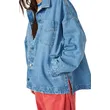 Shop Loose Denim Jacket Medium Blue | Casual Oversized Outerwear | Fashion Essential