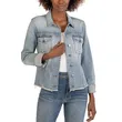 Shop European Station Slim Fit Denim Jacket | Korean Fashion | All-Match Long-Sleeve Outerwear