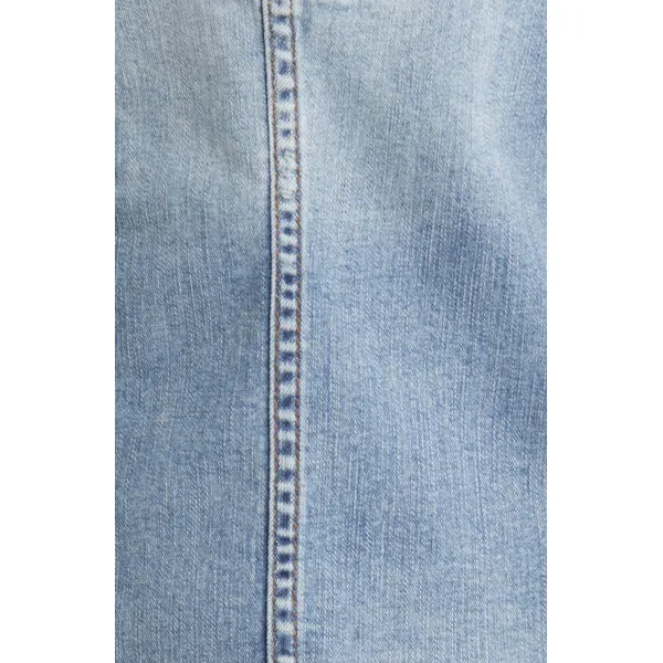 Shop European Station Slim Fit Denim Jacket | Korean Fashion | All-Match Long-Sleeve Outerwear