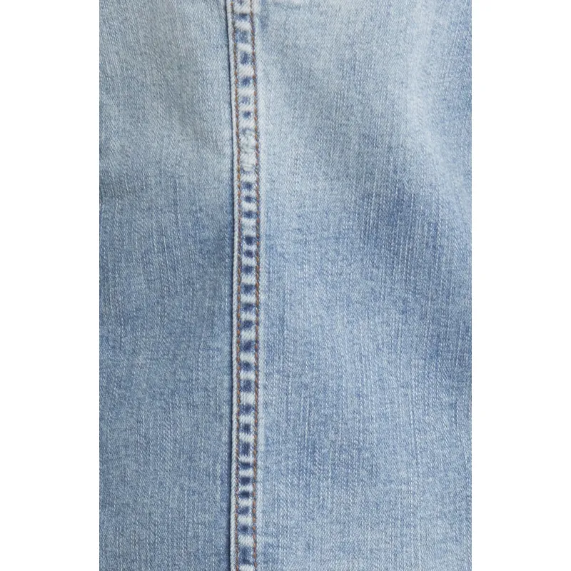 Shop European Station Slim Fit Denim Jacket | Korean Fashion | All-Match Long-Sleeve Outerwear