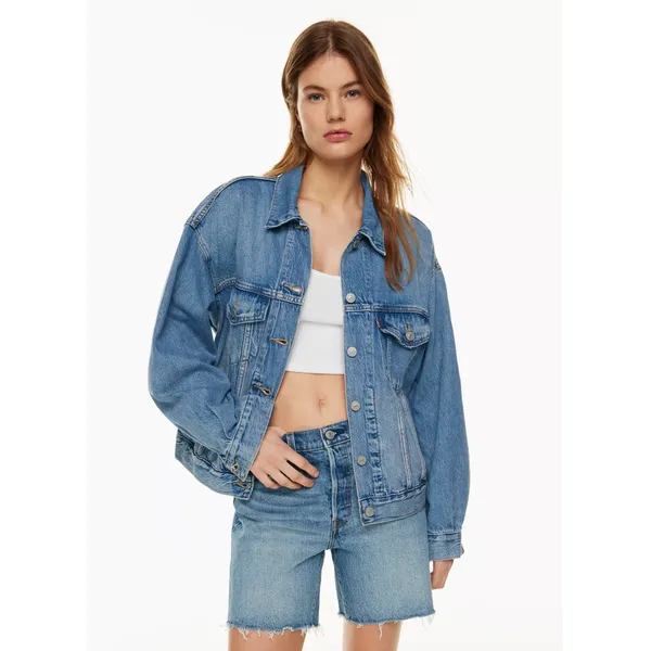 Shop Blue Denim Oversized Jacket | Trendy and Comfortable Outerwear