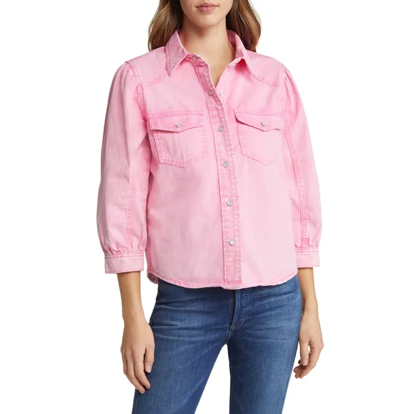 Shop Denim Pink Jacket | Trendy and Stylish Outerwear for a Pop of Color