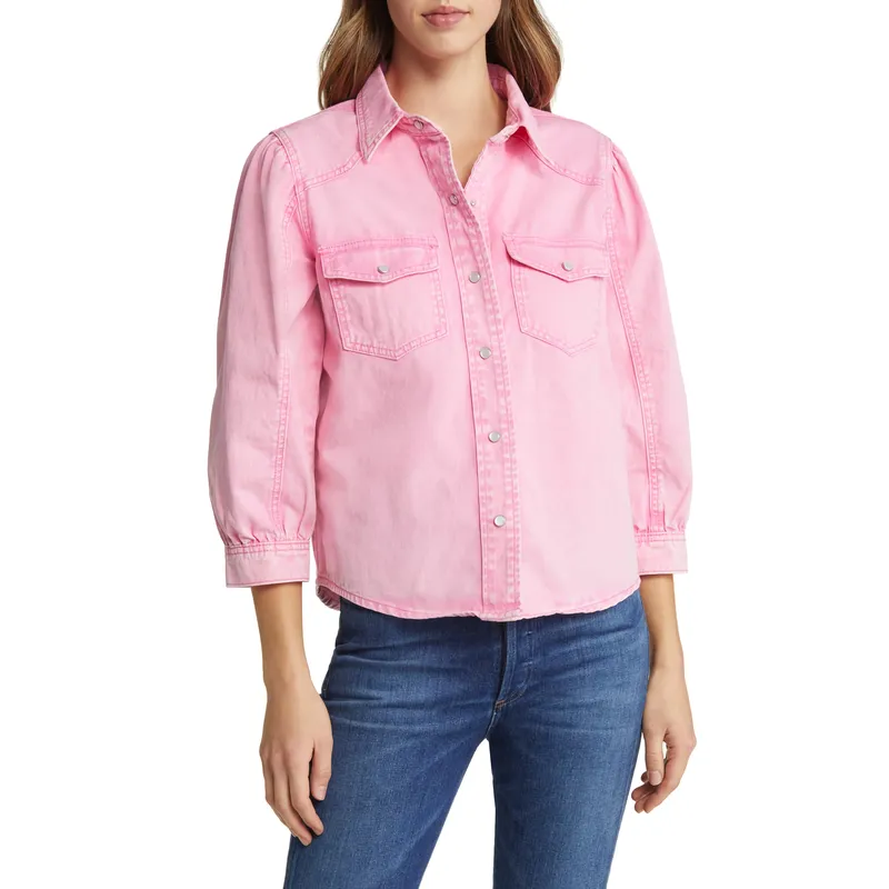 Shop Denim Pink Jacket | Trendy and Stylish Outerwear for a Pop of Color