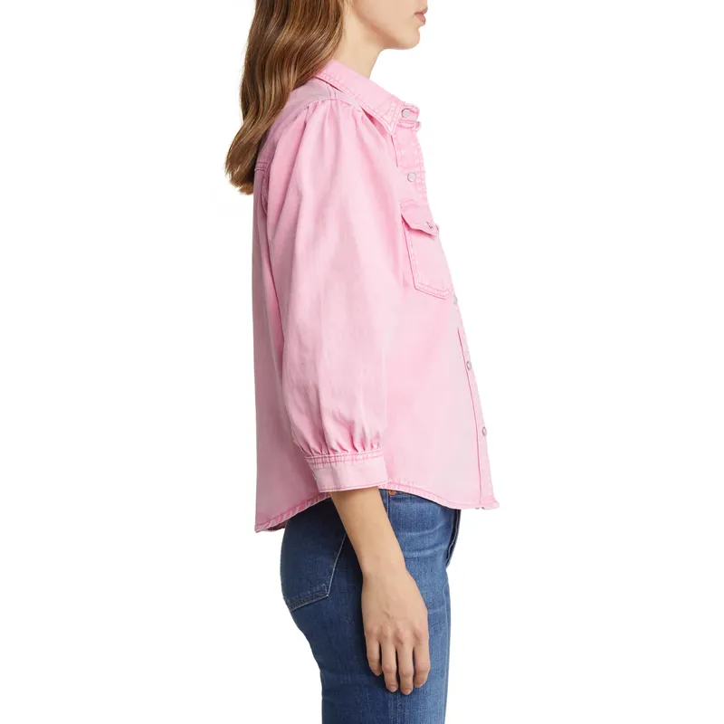 Shop Denim Pink Jacket | Trendy and Stylish Outerwear for a Pop of Color