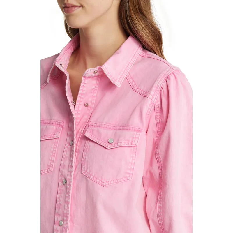 Shop Denim Pink Jacket | Trendy and Stylish Outerwear for a Pop of Color