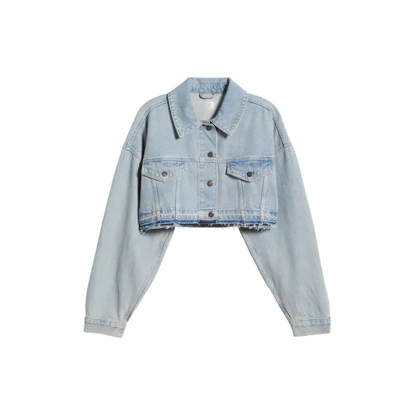 Shop American Retro Light-Color Denim Jacket for Women | Summer Hot Girl Short Coat