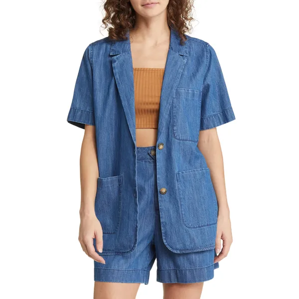 Shop Sleeve Denim Blazer | Stylish and Versatile Denim Outerwear