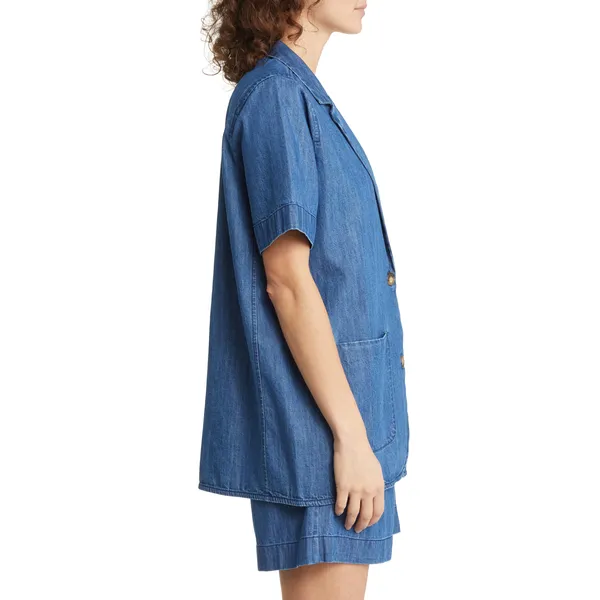 Shop Sleeve Denim Blazer | Stylish and Versatile Denim Outerwear