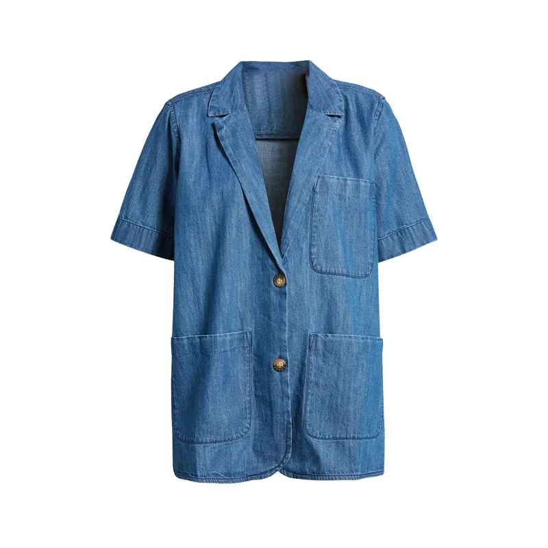 Shop Sleeve Denim Blazer | Stylish and Versatile Denim Outerwear