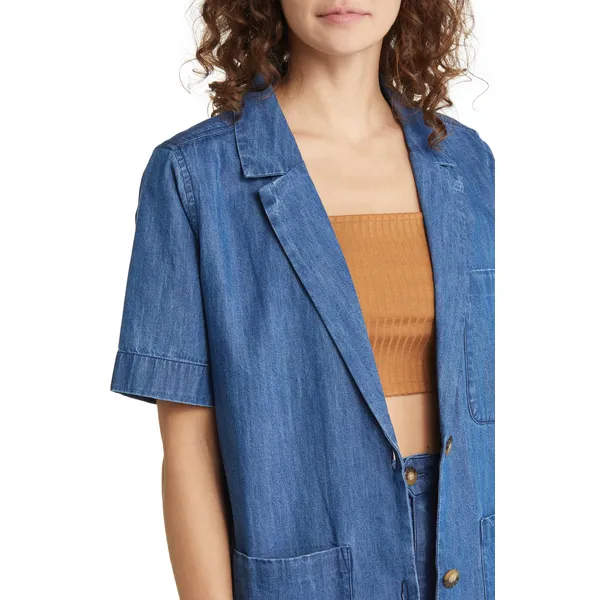 Shop Sleeve Denim Blazer | Stylish and Versatile Denim Outerwear