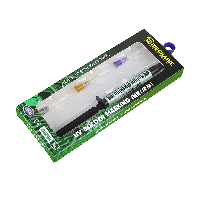 Precision solder mask ink