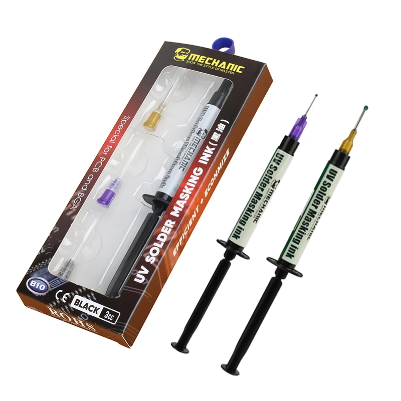 Precision solder mask ink