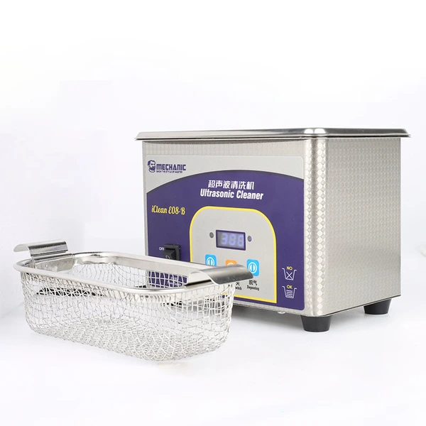 Mechanic iClean E08-B Ultrasonic Cleaner | 80W Large Capacity,