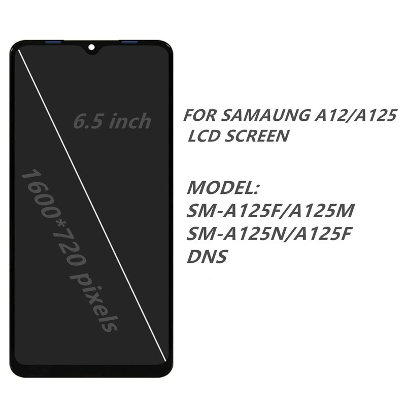 استبدال شاشة عرض LCD تعمل باللمس samsung galaxy a12 مع الإطار