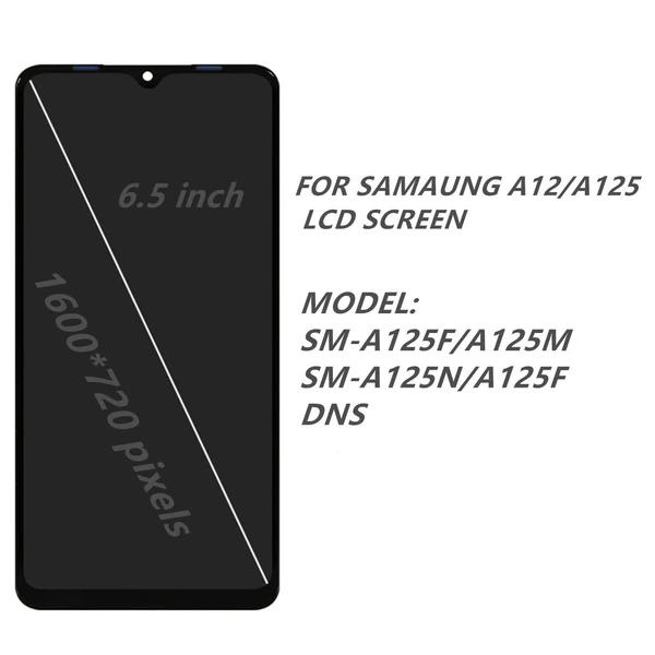 замена экрана жк-дисплей сенсорный samsung galaxy a12 с рамкой