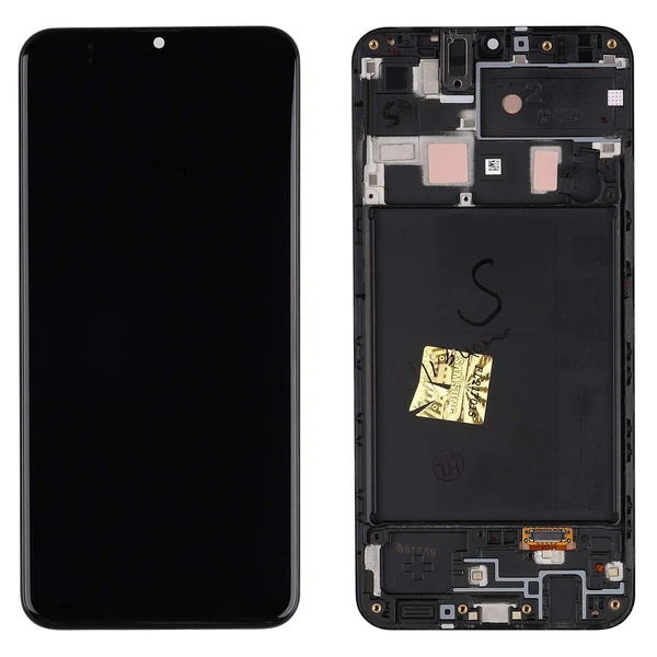 новый экран super oled, совместимый с samsung galaxy a20 с рамкой