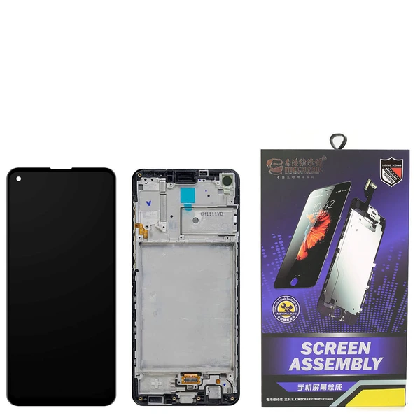 a21s استبدال شاشة lcd تعمل باللمس مع الإطار