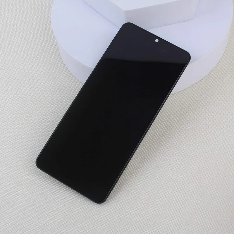 شاشة LCD بديلة من amoled لسامسونج a31 بإطار