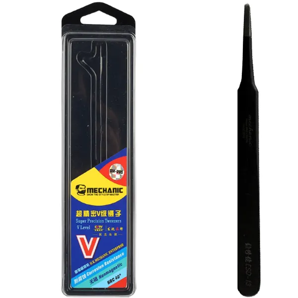 прецизионный антистатический пинцет smd