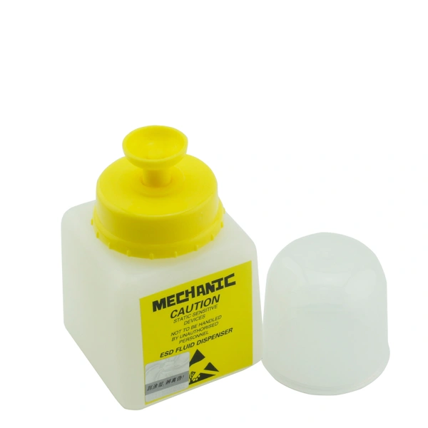 Botella de HDPE con protección anti-disipativa ESD