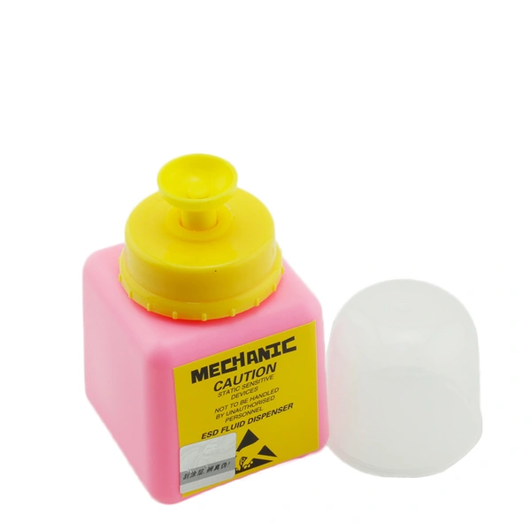 Botella de HDPE con protección anti-disipativa ESD