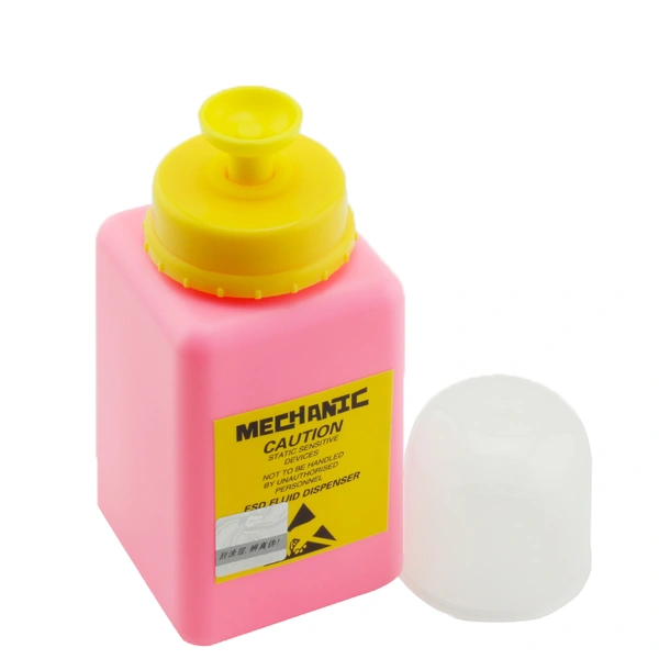 Botella de HDPE con protección anti-disipativa ESD