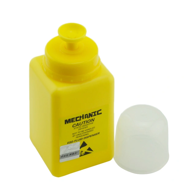 Botella de HDPE con protección anti-disipativa ESD
