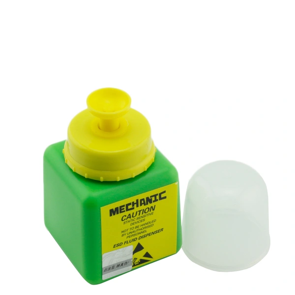 Botella de HDPE con protección anti-disipativa ESD