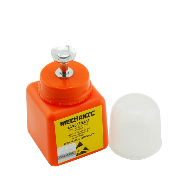 Botella de HDPE con protección anti-disipativa ESD