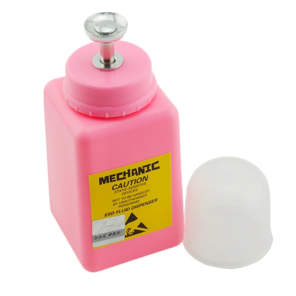Botella de HDPE con protección anti-disipativa ESD