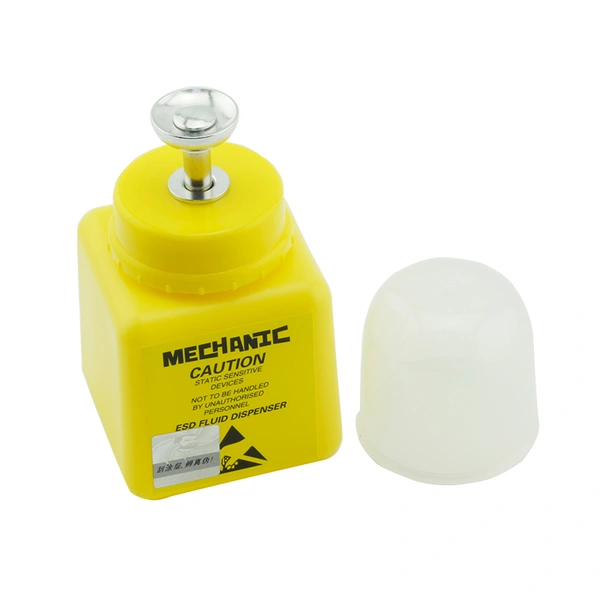 Botella de HDPE con protección anti-disipativa ESD