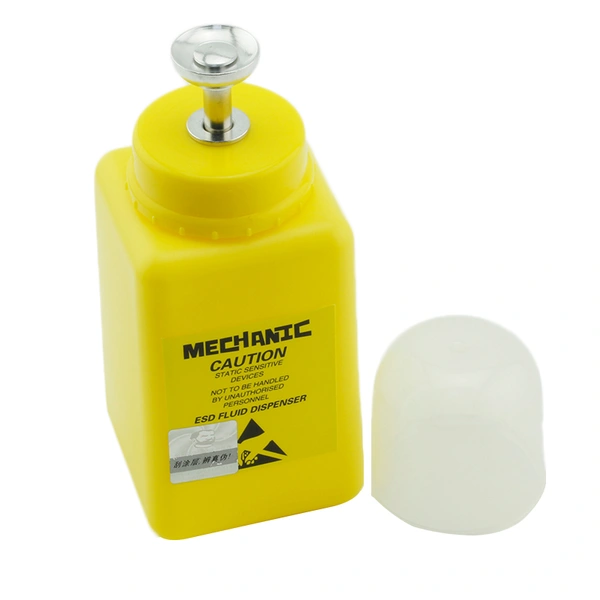 Botella de HDPE con protección anti-disipativa ESD