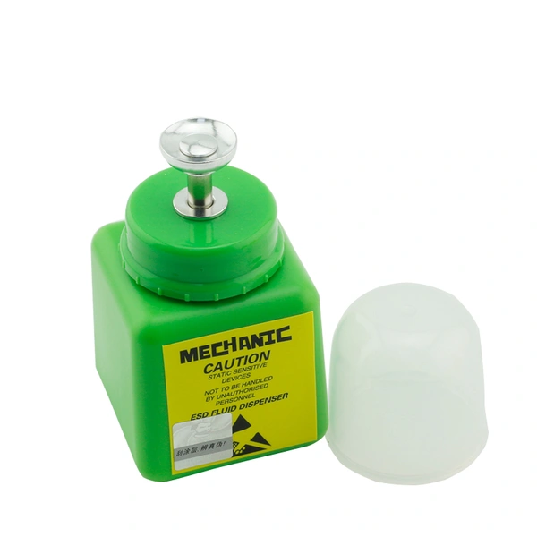 Botella de HDPE con protección anti-disipativa ESD