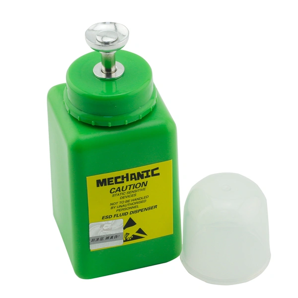 Botella de HDPE con protección anti-disipativa ESD