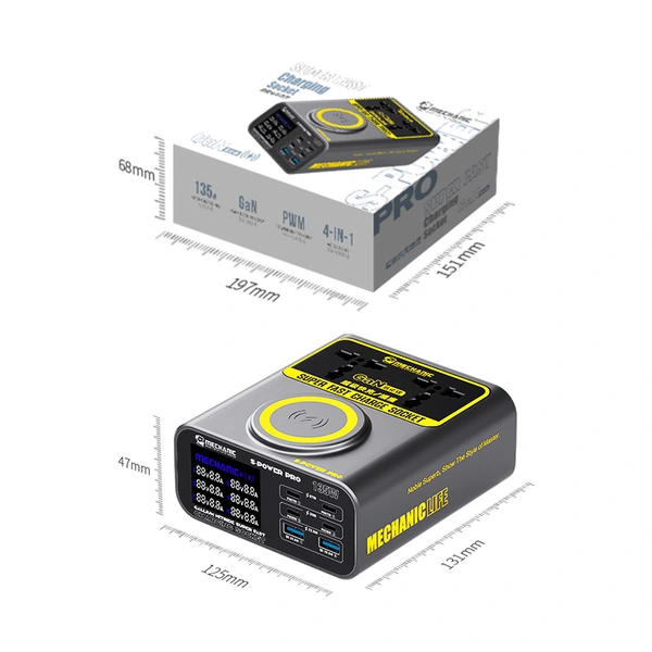 Mechanic S-Power Pro Multi-Port Fast Charging Socket with Wireless